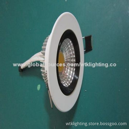 LED 5W COB Downlight, Non-dimmable or Dimmable, 110lm/W Luminous Efficacy with CE Mark